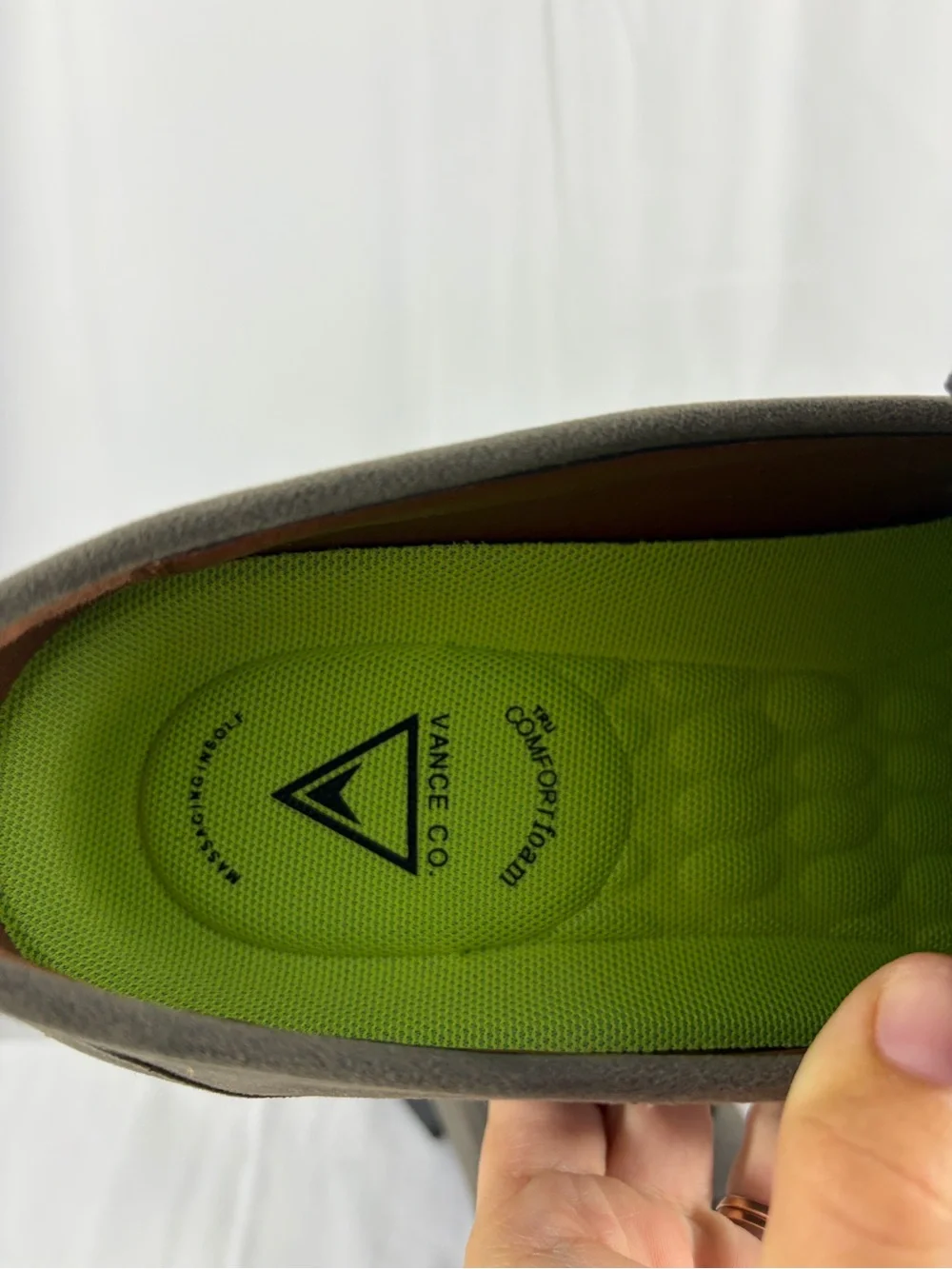 NWT Vance Co Men's Size 11.5 Gray Suede Penny Loafers
